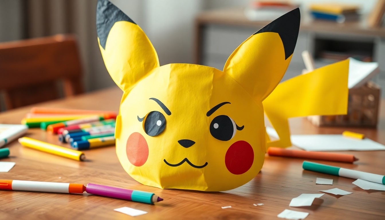 5歳長女のピカチュウお面が怖可愛いと話題に